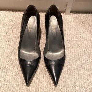 Sergio Rossi Black Leather Heels